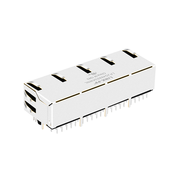 LPJG48853AWNL RJ45 1x4 Port Gigabit Magnetic Jacks 1000 Base-T Tab Up Green/Green LED image 5