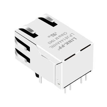 LPJ6144AHNL 10/100 Base-T Single Port PoE RJ45 magneetconnector transformator Tab Up Groen/Gele LED afbeelding 3