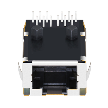 Belfuse L8AL-1X1T-43 Compatible LPJK7039CNL 1000 Base-T Low Profile RJ45 Connector with integrated magnetics Tab Up Without Led image 3