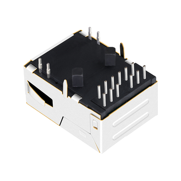 LPJK5001AWNL 1000 Base-T low profile rj45 connector with transformer Single Port Tab Up Green/Green Led image 5