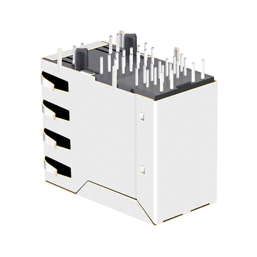 TE 1-6368011-3 Compatible LPJE17200ADNL RJ45 2X1 Jacks without Magnetics transformer Yellow/Green Led image 3