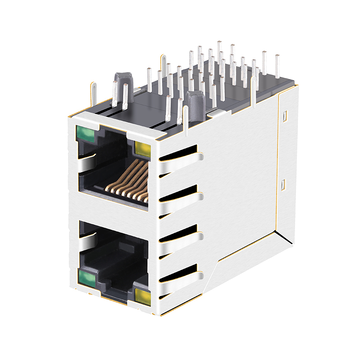 TE 1-6368011-3 Compatible LPJE17200ADNL RJ45 2X1 Jacks without Magnetics transformer Yellow/Green Led image 4