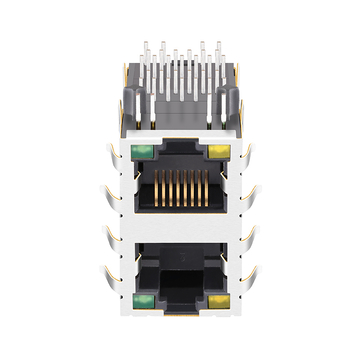 LPJE17200ADNL RJ45 2X1 Jacks without Magnetics transformer Yellow/Green Led image 5