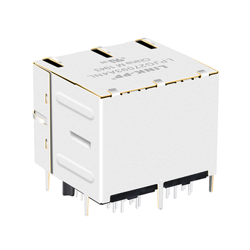 LPJG27093A4NL 1000 Base-T RJ45 transformer 2x2 Port with magnetics Orange&Yellow/Green Leds image 2