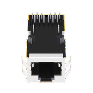 LPJMP96281CNL 10G Base-T POE++ RJ45 Magnetics Jack 1x1 Port Tab Up Without Led image 3