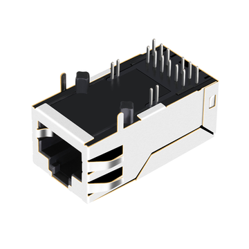 LPJMP96281CNL 10G Base-T POE++ RJ45 Magnetics Jack 1x1 Port Tab Up Without Led image 5