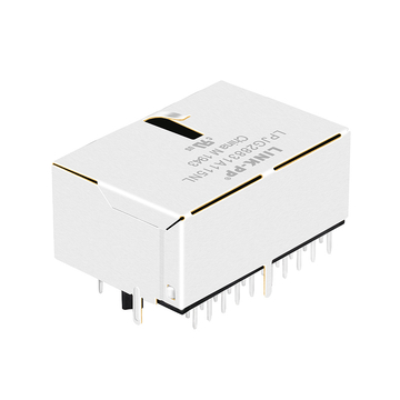 LPJG28831A115NL 1x2 Port RJ45 magnetic Jacks 1000 Base-T Tab Up Green/Yellow&Green Leds image 2