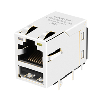 Tyco 1840024-2 Совместимый LPJU3903AONL 1000 Base-T RJ45, одиночный USB-комбинированный разъем magjack, оранжевые и зеленые/желтые светодиоды