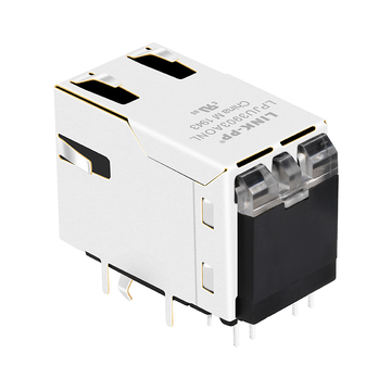LPJU3903AONL 1000 Base-T RJ45 Single USB Combo magjack connector Orange&Green/Yellow Leds image 2
