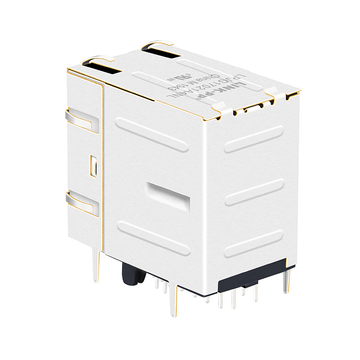 タイコ1840052-4互換 LINK-PP LPJG17021A4NL RJ45 2x1ポート MagJacks 1000 Base-T 黄色＆緑色/黄色＆緑色LED 画像2