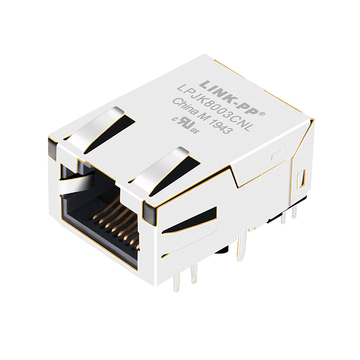 LPJK8003CNL 1000 base-t low profile rj45 magjack tab down without led