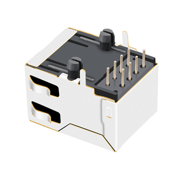 LPJEF111XCNL RJ45 1x1 jack Without Integrated Magnetics Tab Down Without Led image 3