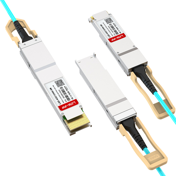Compatibile generico LINK-PP Cavo ottico attivo LQD-AOC12400-5M da 400G QSFP-DD a 2x200G QSFP56, lunghezza 5 m (16 piedi), immagine 5