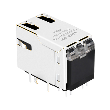 Совместимость с РУ3-218ПКББ3 LINK-PP LPJU3836AHNL rj45 magnetic jack with Single USB 1000 Base-T Tab Up Green/Yellow Leds image 2