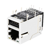 LPJU3836AHNL 1000 Base-T RJ45 Magjack with Single USB Tab Up Green/Yellow LED thumb image 3