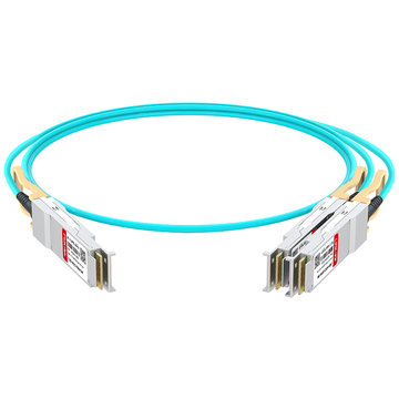 Универсальный совместимый LINK-PP LQD-AOC12200-5M От 200G QSFP56 до 2x100G QSFP56 Активный оптический кабель Breakout, 5 м (16 футов)