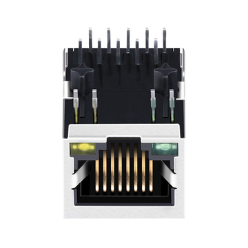 متوافق مع RB1-216BNN1A LINK-PP LPJG0804HENL موصل مغناطيسي جيجابت RJ45 من نوع 1000 Base-T، منفذ واحد، مؤشر LED أخضر/أصفر، علامة تبويب لأسفل، الصورة 5