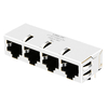 RB4-11GF9V2F Kompatibel LPJG46842AENL-1 Gigabit Magnetics RJ45 1x4 Port-Buchsen 1000 Base-T Tab Down Grün/Gelbe LED-Daumenbild 1