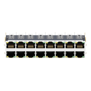 RM9-11UVRV1Q Compatible LPJG87531AHNL 1000 Base-T RJ45 2x8 Port PCB Connectors with Green/Yellow Leds image 4