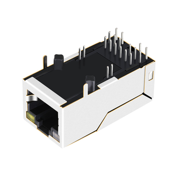 RT5-3673K24Q Compatible LPJK2071AONL 1000 Base-T Magnetic RJ45 POE+ Jack 1x1 Port Tab Up Orange&Green/Yellow Led image 4