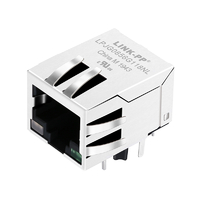 Belfuse SI-61031-F Compatible LPJG0856G118NL 1000 Base-T Gigabit RJ45 Conector magnético Tab Down LED naranja y verde/verde