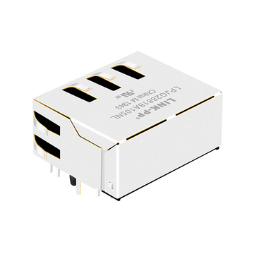 LPJG28818A105NL RJ45 1x2 Port Magnetic Jacks 1000 Base-T Tab Up Green/Green&Orange Leds image 3