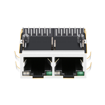 LPJG28818A105NL RJ45 1x2 Port Magnetic Jacks 1000 Base-T Tab Up Green/Green&Orange Leds image 4