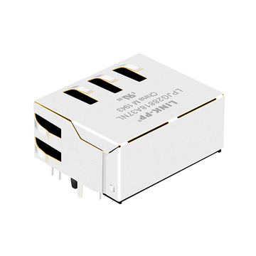 LPJG28818A37NL 1x2 Port RJ45 Magnetic Jacks 1000 Base-T Tab Up Green&Orange/Yellow Leds image 3