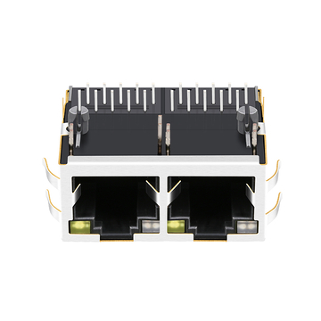 LPJG28818A37NL 1x2 Port RJ45 Magnetic Jacks 1000 Base-T Tab Up Green&Orange/Yellow Leds image 5