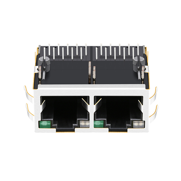LPJG28831A52NL RJ45 1x2 Port PCB Jacks 1000 Base-T Tab Up Green&Yellow/Green Leds image 4