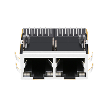 Belfuse 0875-1C2T-E3 Compatible LPJG28818A47NL 1000 Base-T Magnetics RJ45 1x2 Port PCB Jacks Tab Up Green&Yellow/Green&Yellow Leds image 5