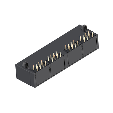 パルス E5908-00CL82-L 互換 LINK-PP LPJE104NNL RJ45 1x4 非シールド基板ジャック 磁気トランスなし タブダウン LEDなし 画像3