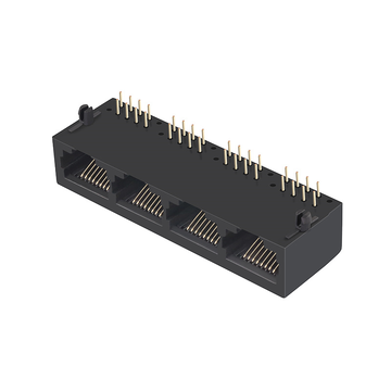 パルス E5908-00CL82-L 互換 LINK-PP LPJE104NNL RJ45 1x4 非シールド基板ジャック 磁気トランスなし タブダウン LEDなし 画像4