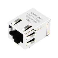 Pulse JV011I21NL Compatible LINK-PP Connecteur LPJ19187CNL 10/100 Base-T SMT RJ45 avec languette magnétique vers le bas sans LED