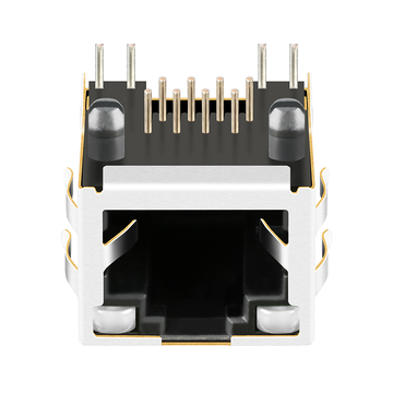 LPJE101A4NL 1X1 Port Short RJ45 Jack Without Magnetics Tab Up Green&Yellow/Green&Yellow LED image 4