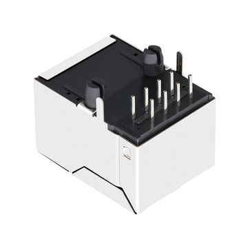 LPJ16612DNL 10/100 Base-T Single Port RJ45 ethernet jack with magnetics Tab Up Without Led image 2
