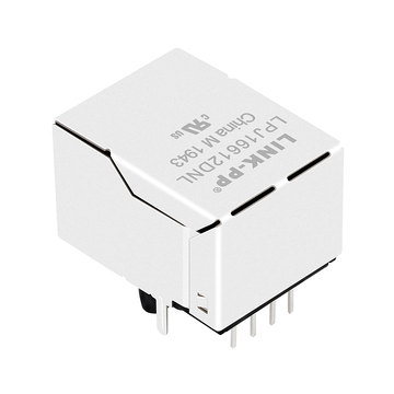 LPJ16612DNL 10/100 Base-T Single Port RJ45 ethernet jack with magnetics Tab Up Without Led image 5