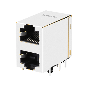 LINK-PP LPJE212-0DNL RJ11 2X1 Port Jacks 6P4C Connector without Magnetics Without LED image 2