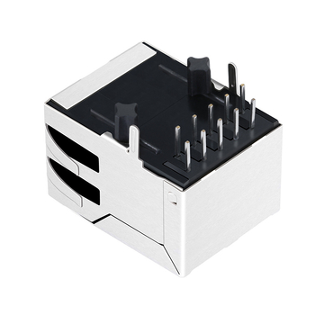 Wurth 7499211002A Compatible LPJ0188CNL 100 Base-T PoE RJ45 Magnetic Jack Single Port Tab Down Withou Led image 4
