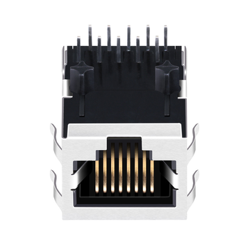 LPJ0188CNL 10/100 Base-T PoE RJ45 Connector With Magnetics Single Port Tab Down Withou Led image 2
