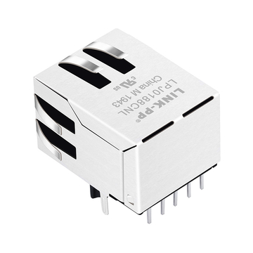 LPJ0188CNL 10/100 Base-T PoE RJ45 Connector With Magnetics Single Port Tab Down Withou Led image 5