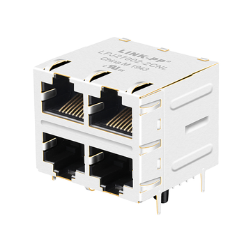 wurth 7499061000 compatible lpj27002-2cnl 10 100 base-t rj45 2x2 port ethernet connectors with magnetics without led