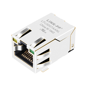 wurth 74980111211 compatible link-pp lpj3007aanl 10 100 base-t smt rj45 magjack tab up yellow green led