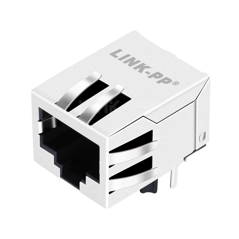 LPJ4311CNL 10/100 Base-T Single Port RJ45 8P8C Female Jack Tab Down Without Led
