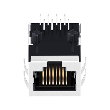 Halo HFJ11-LGHRPERL Compatible LPJ4311CNL 10/100 Base-T Single Port RJ45 8P8C Female Jack Tab Down Without Led image 2