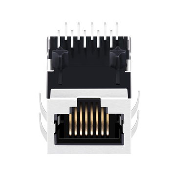 Halo HFJ11-RPE26ERL Compatible LPJ4104CNL 10/100 Base-T Single Port rj45 magnetics jack With POE Tab Down Without Led image 2