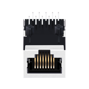 LPJ4164DNL 10/100 Base-T Single Port RJ45 POE PCB Connector Tab Down Without Led image 2