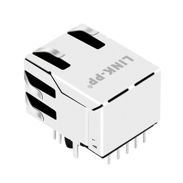 LPJG16313AFNL 1000 Base-T Single Port RJ45 Gigabit Magnetics Jack Green/Green LED image 2