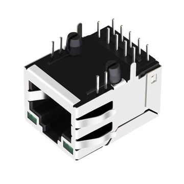Halo HFJT1-1G01-L11RL Compatibel LINK-PP LPJG16313AFNL 1000 Base-T Single Port RJ45 Gigabit Magnetics Jack Groen/Groene LED afbeelding 4