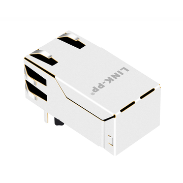 LPJK6072CNL 1000 Base-T Single Port RJ45 ethernet POE pcb connector Tab Up Without Led image 5
